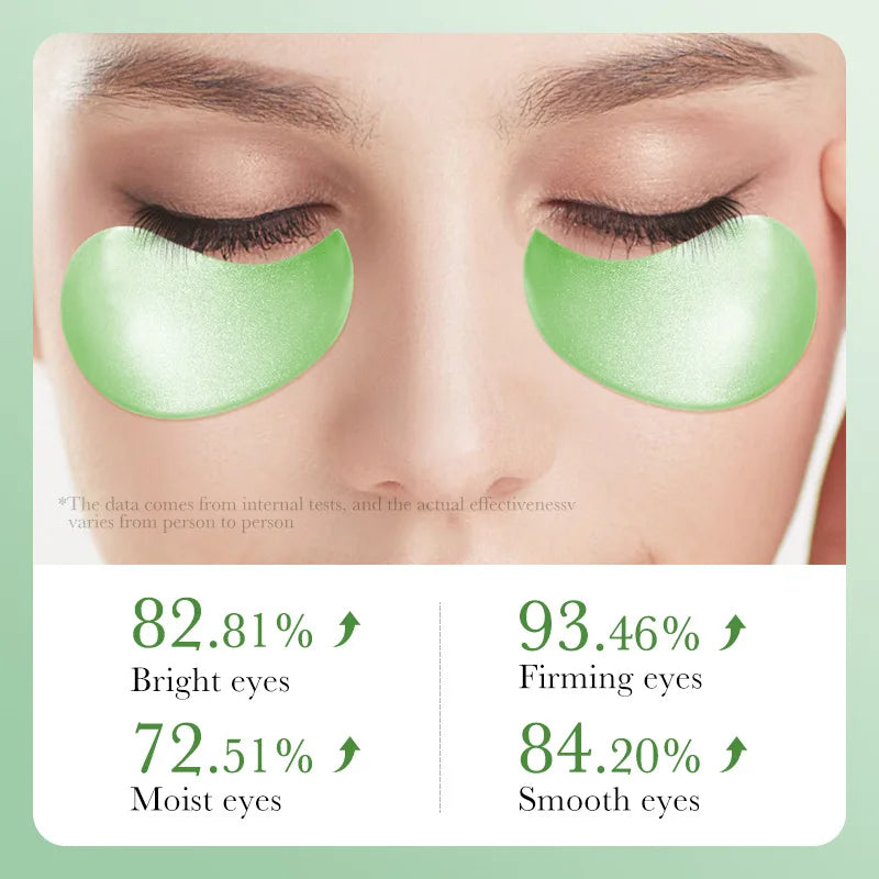SADOER 60pcs Collagen & Aloe Vera Eye Mask Patches Anti Dark Circles Eye Bags Removal Moisturizing & Firming Skin Care Treatment