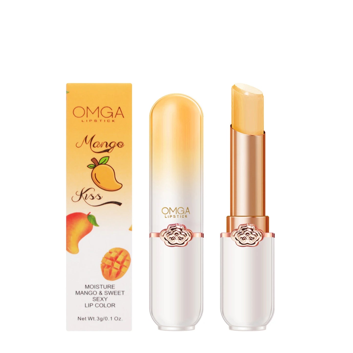 Crystal Temperature Change Lip Balm Aloe Strawberry Lipstick Peach Lip Balm Natural Pink Lipsticks Girl's Lip Care Beauty Makeup