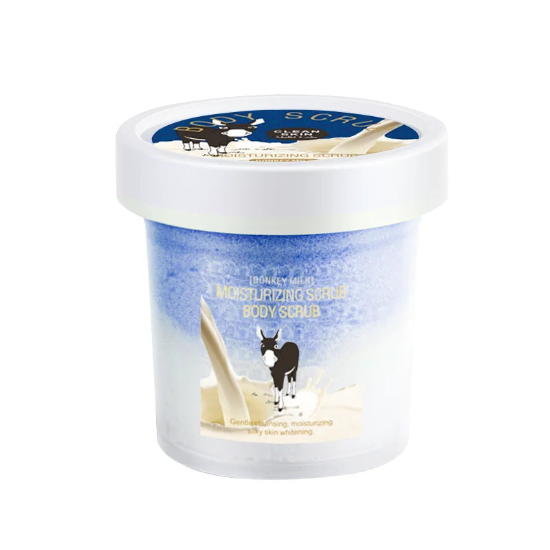 Pretty Cowry Two-Tone Ice Cream Body Scrub Exfoliates deeply cleanses smooths moisturizes with no irritation natural ingredients