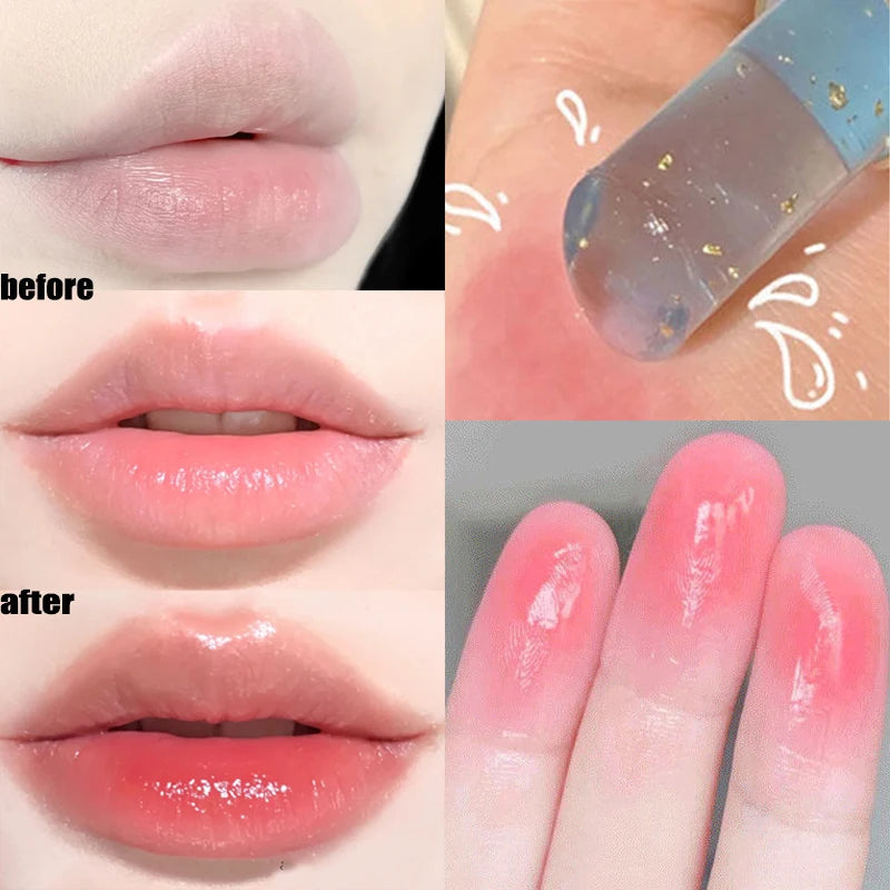 Star Brilliant Temperature Change Moisturizing Lipstick Crystal Jelly Durable Nutrition Lipstick Waterproof Lipstick New 