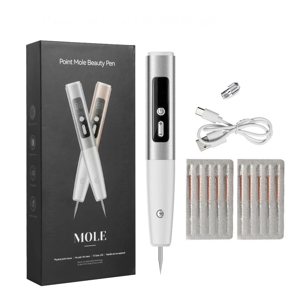 Plasma Pen Mole Warts Removal Dark Spot Black Dot Nevus Freckle Flat Blemish Pimples Remover for Face Body Skin Tag Remover