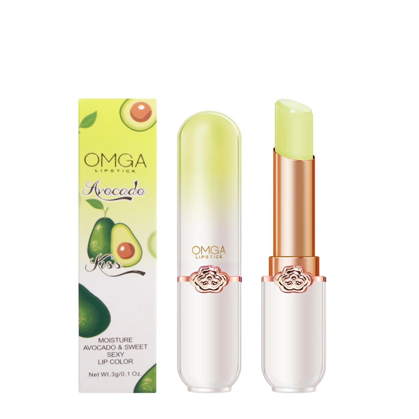 Crystal Temperature Change Lip Balm Aloe Strawberry Lipstick Peach Lip Balm Natural Pink Lipsticks Girl's Lip Care Beauty Makeup