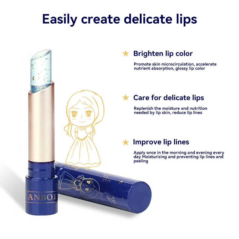 Star Brilliant Temperature Change Moisturizing Lipstick Crystal Jelly Durable Nutrition Lipstick Waterproof Lipstick New 