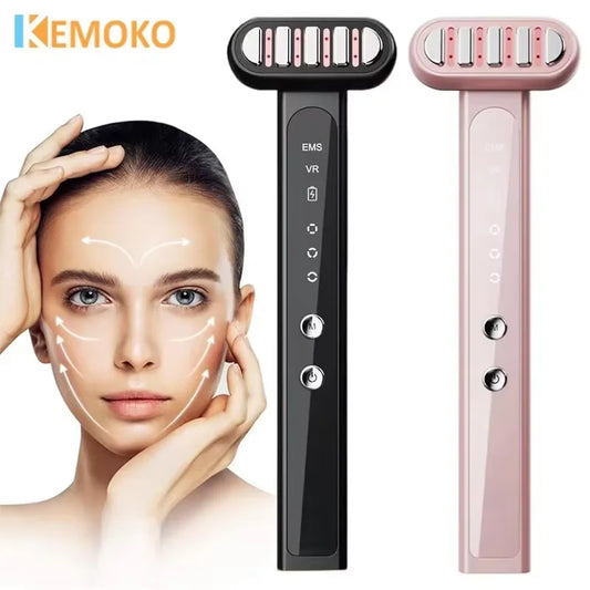 EMS Microcurrent Face Lifting Device Red Light Facial Skin Tightening Anti Wrinkle Skin Care Beauty Reduce Wrinkles Anti-Aging