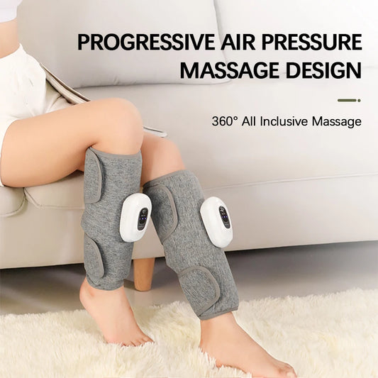 1pc Electric Leg Massager Wireless Rechargeable Air Compression Leg Calf Massage For Relief Relax Leg Muscles Health Care