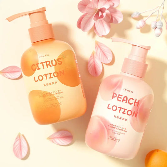 250ml Citrus & Cheese Peach Watery Lactobacillus Softening and Moisturizing Skin Brightening Body Lotion Body Care